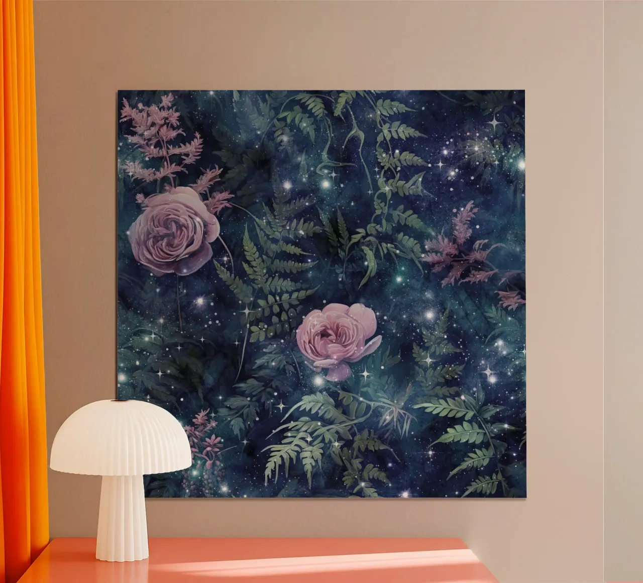 Immagine foresta fantastica 17 poster con telaio in plastica da Yaso Design Boho & Botanic