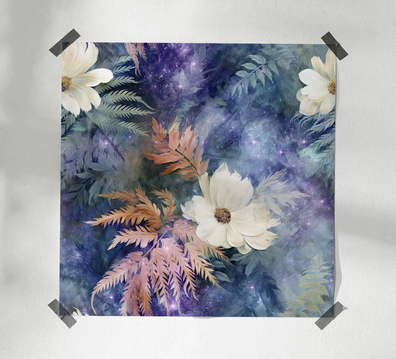 Immagine del bosco fantastico 18 poster con telaio in plastica da Yaso Design Boho & Botanic