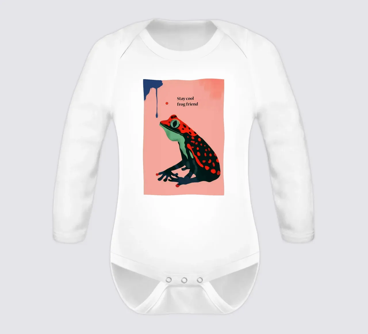 Stay Cool long-sleeve baby romper by ArtsySesta