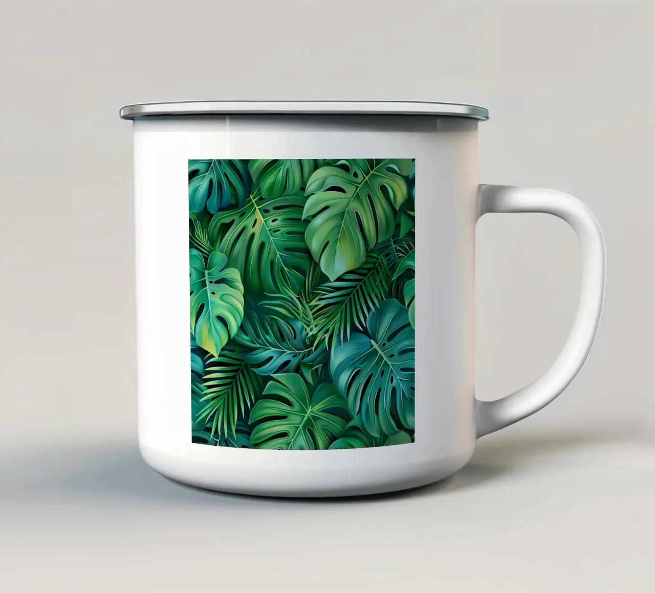 Foglie tropicali 1 tazza in smalto da Yaso Design Boho & Botanic