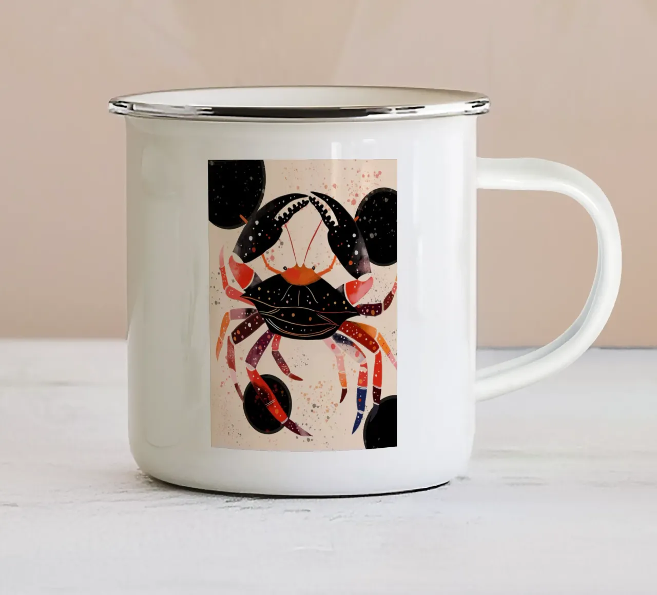 Granchio mistico II tazza in smalto da ArtsySesta