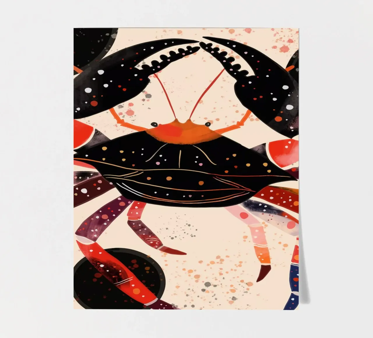 Mystical Crab II sticker sheet by ArtsySesta