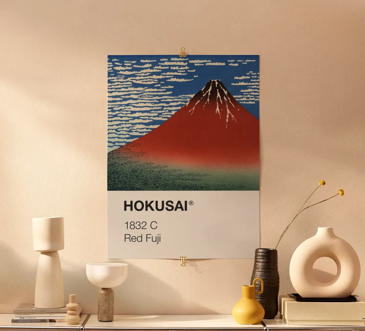 Pantone Hokusai poster da Vintagrafica