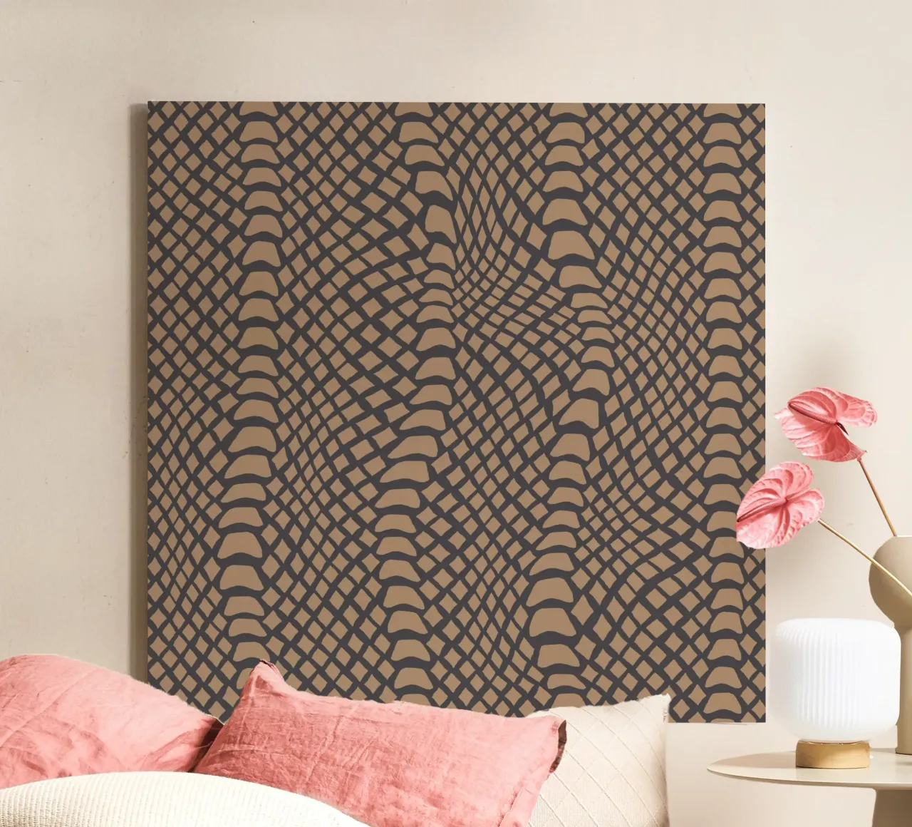 Animal Pattern 2 tela con Cornice a cassetta da Yaso Design Animal
