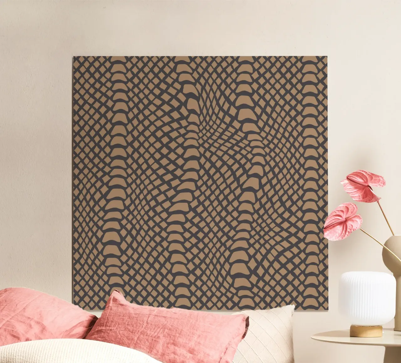 Animal Pattern 2 poster con telaio in plastica da Yaso Design Animal