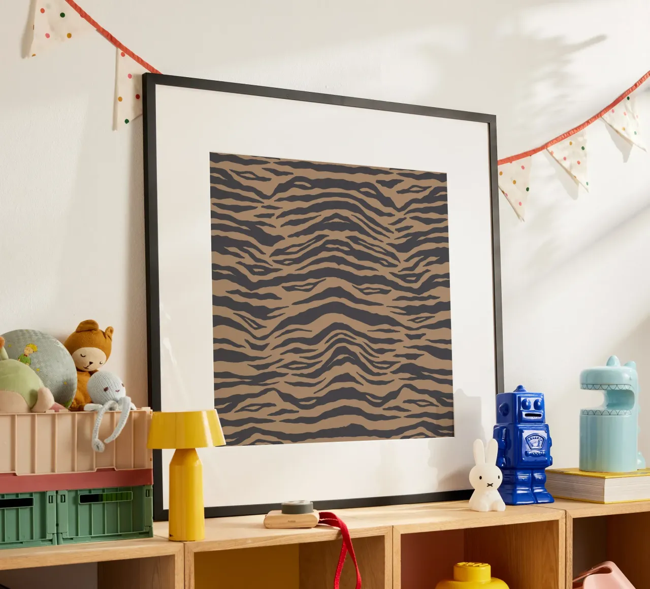 Modello animale 9 poster con telaio in legno da Yaso Design Animal