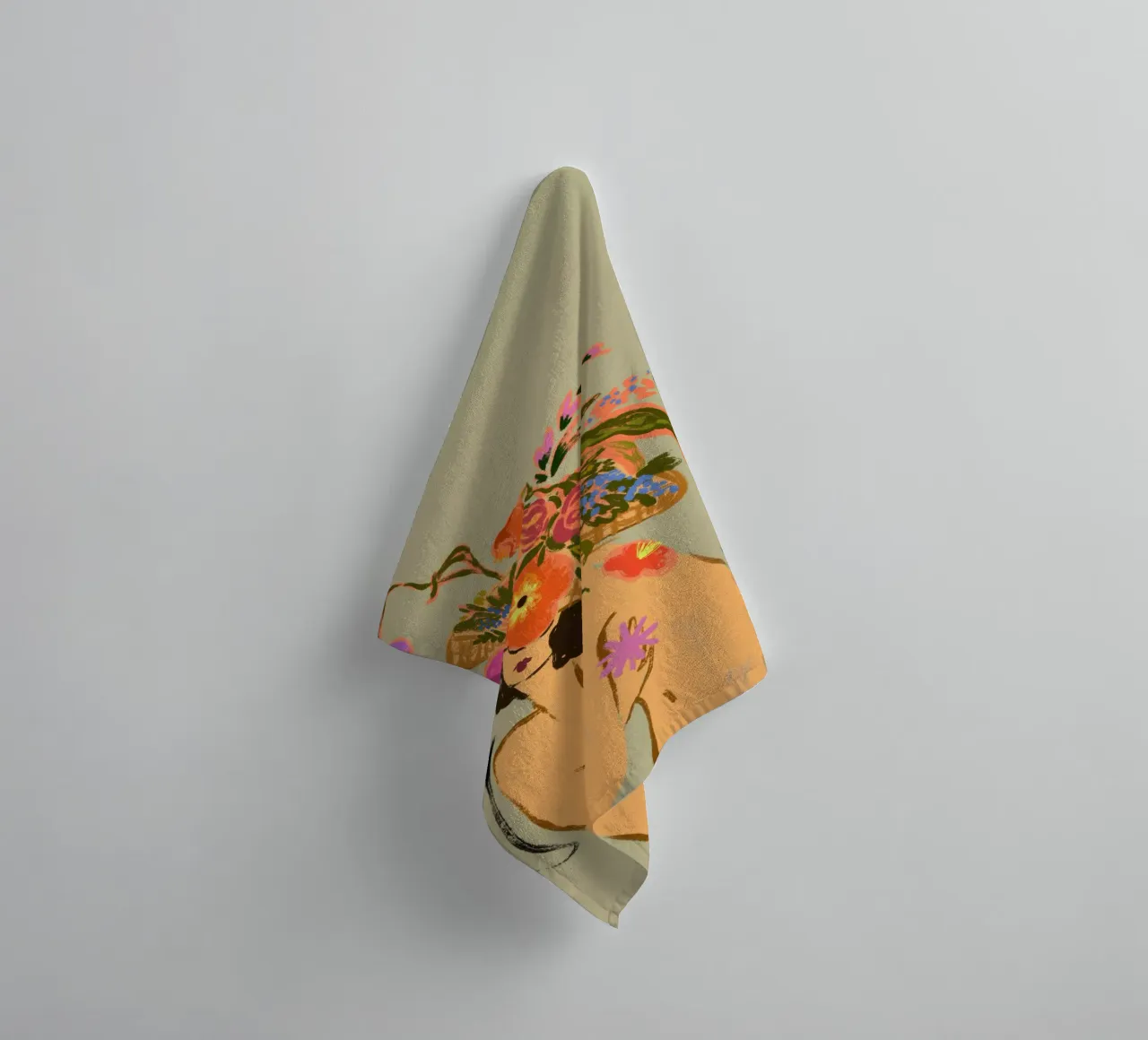 Bloooming Headpiece towel by Arty Guava