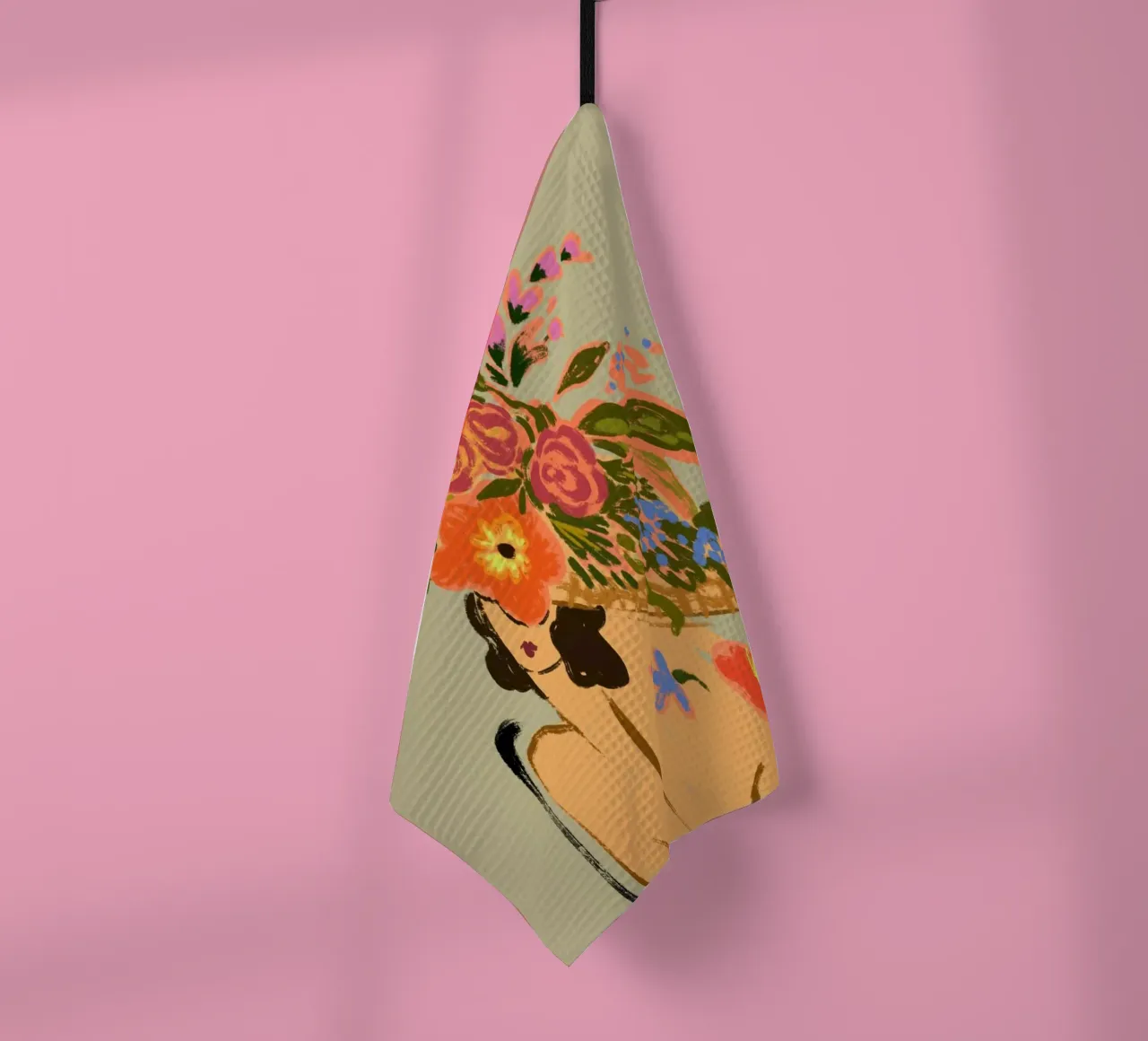 Bloooming Headpiece canovaccio da cucina da Arty Guava