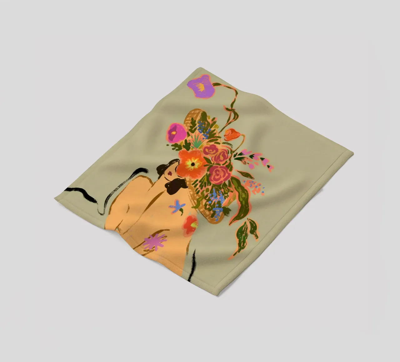 Bloooming Headpiece coperta in pile da Arty Guava