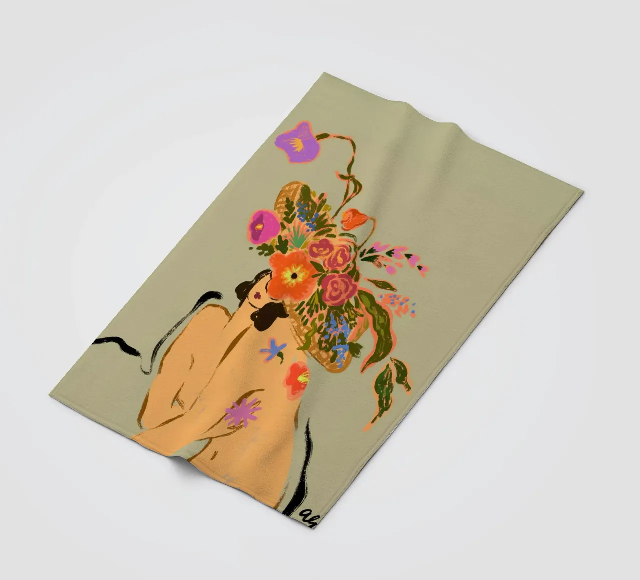 Bloooming Headpiece coperta in pile da Arty Guava