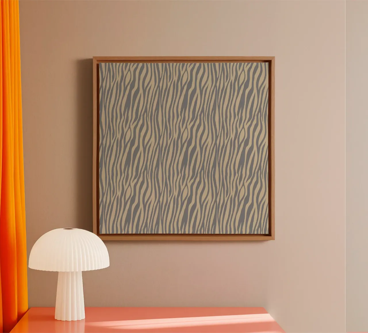 Animal Pattern 15 canvas with Floater frame by Yaso Design Animal