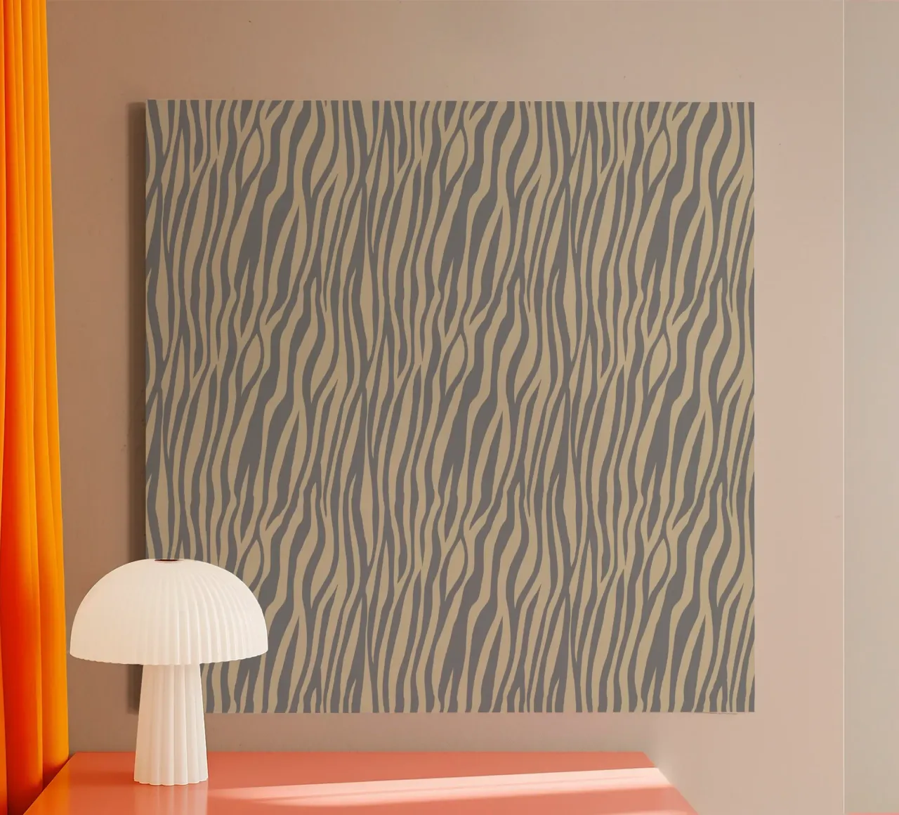 Animal Pattern 15 canvas with Floater frame by Yaso Design Animal