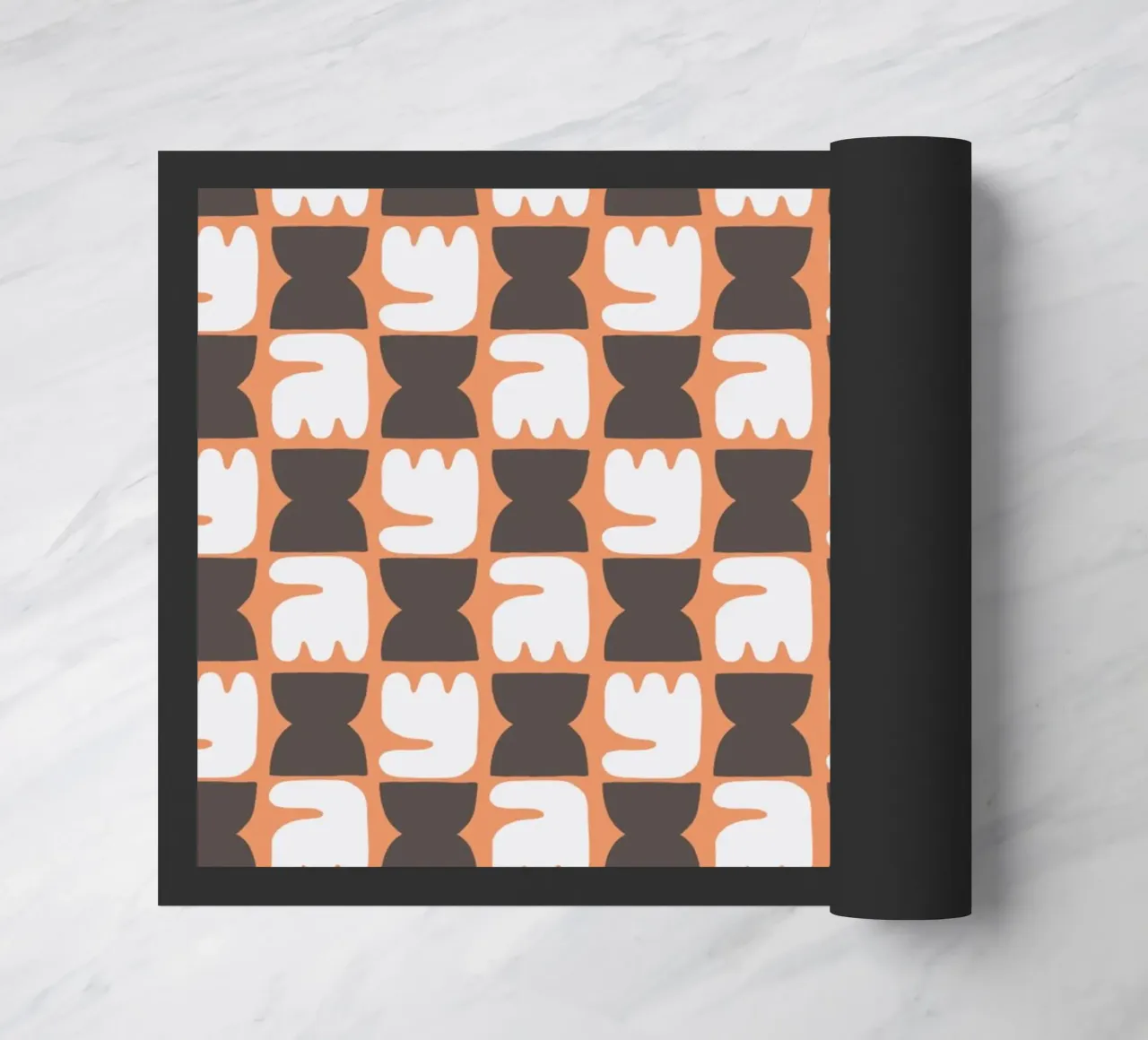 Repetitive pattern 26 doormat by Little Dean