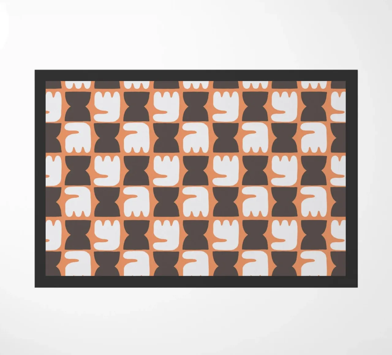 Repetitive pattern 26 doormat by Little Dean