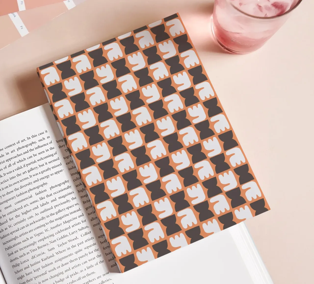 Repetitive pattern 26 notebook by Little Dean
