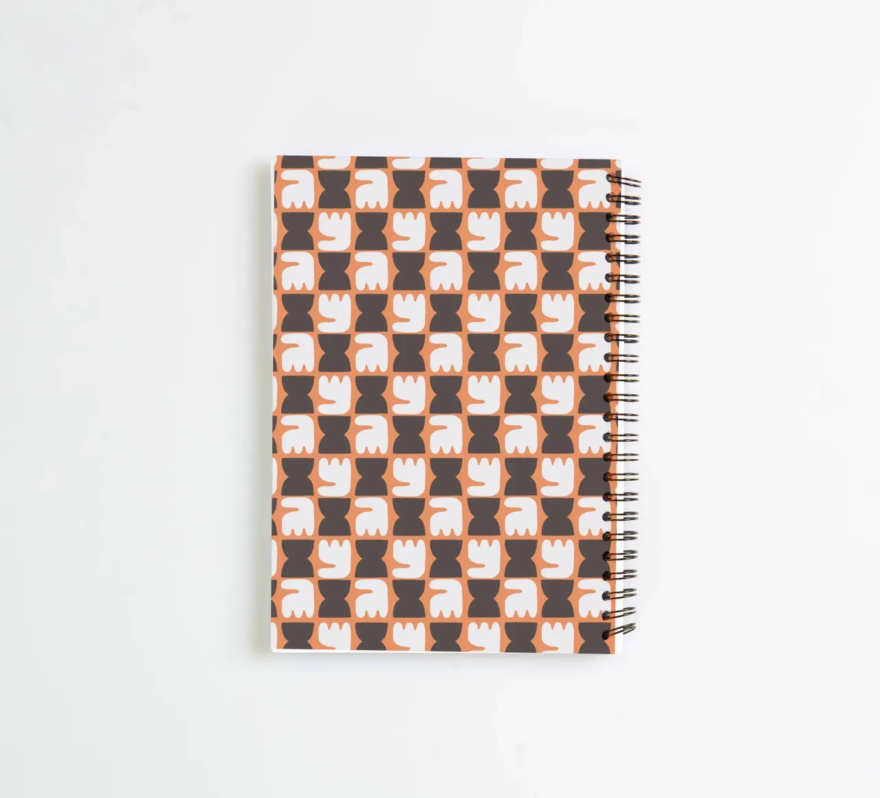 Repetitive pattern 26 spiral notebook by Little Dean