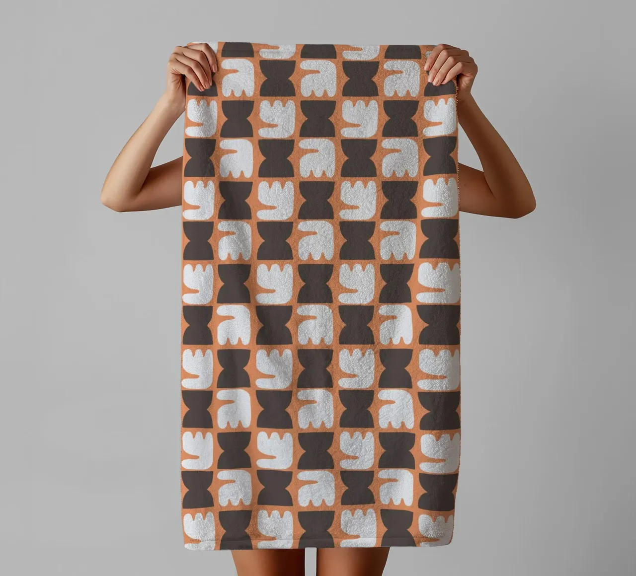 Repetitive pattern 26 towel by Little Dean