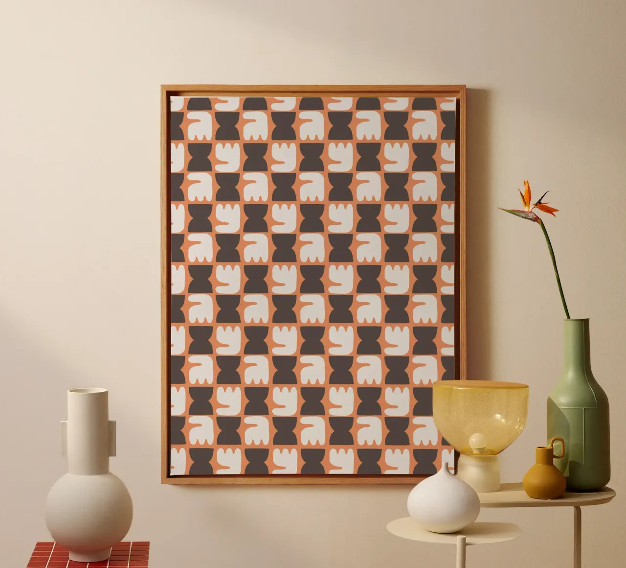 Repetitive pattern 26 canvas by Little Dean