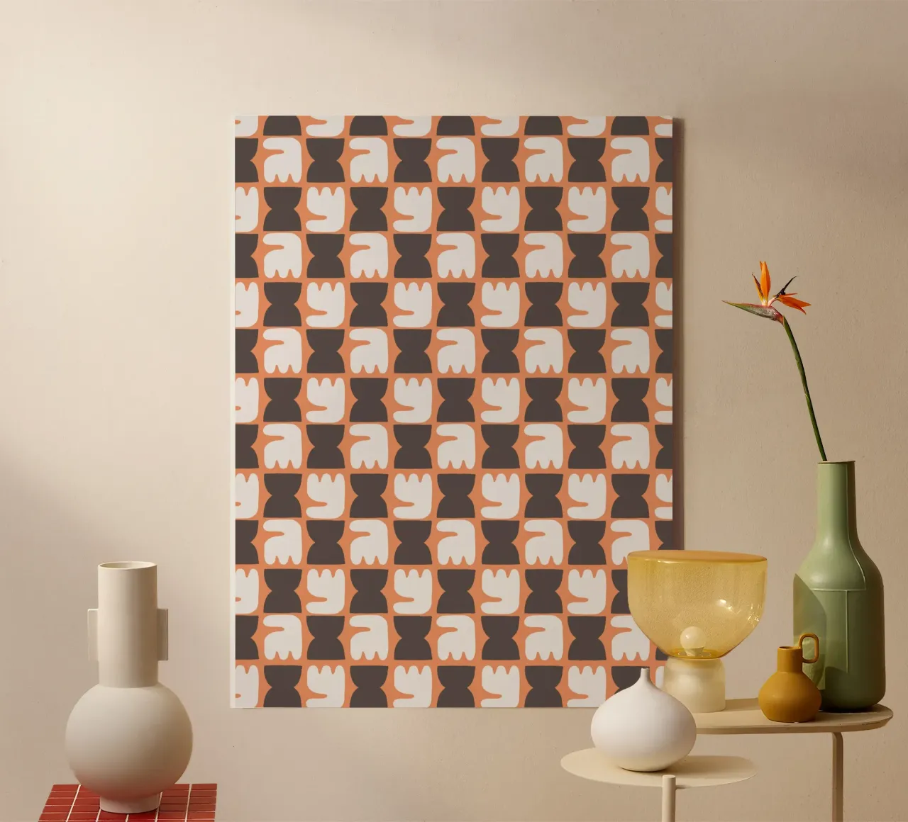 Repetitive pattern 26 canvas by Little Dean
