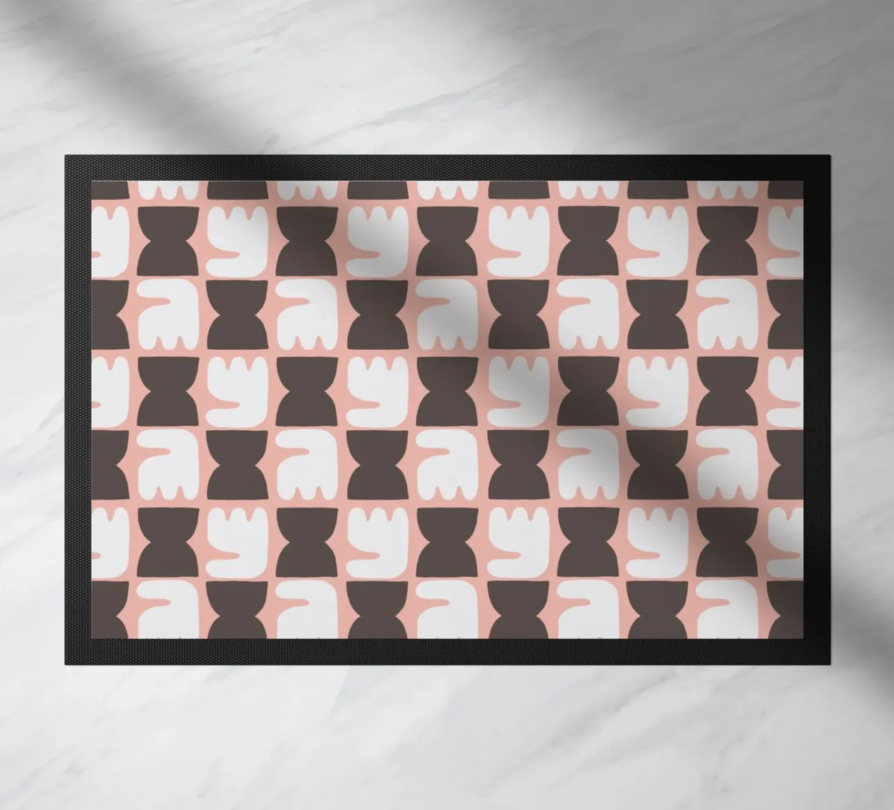 Repetitive pattern 27 doormat by Little Dean