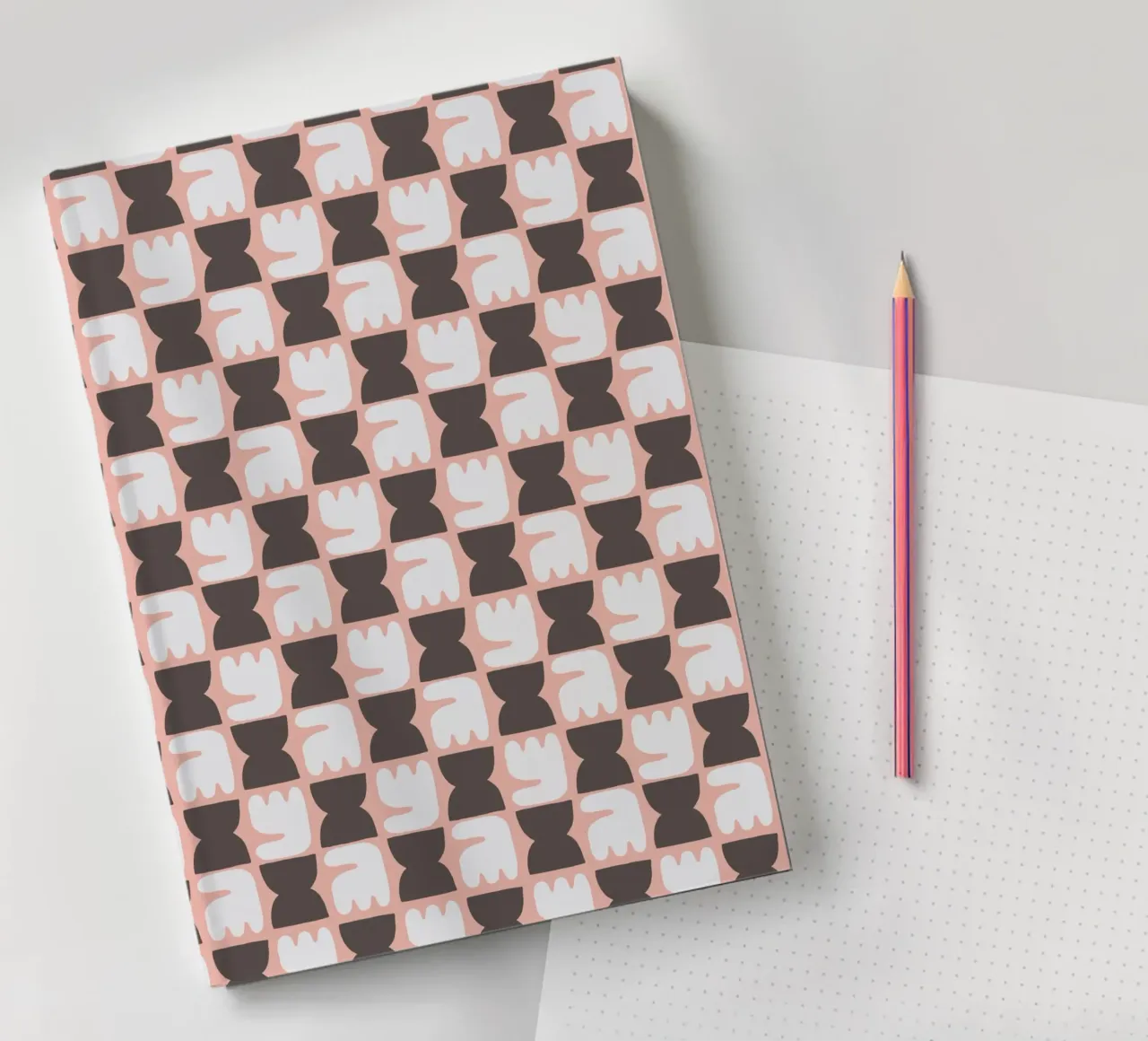 Repetitive pattern 27 notebook by Little Dean