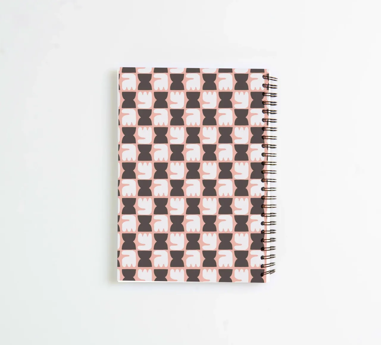 Repetitive pattern 27 spiral notebook by Little Dean