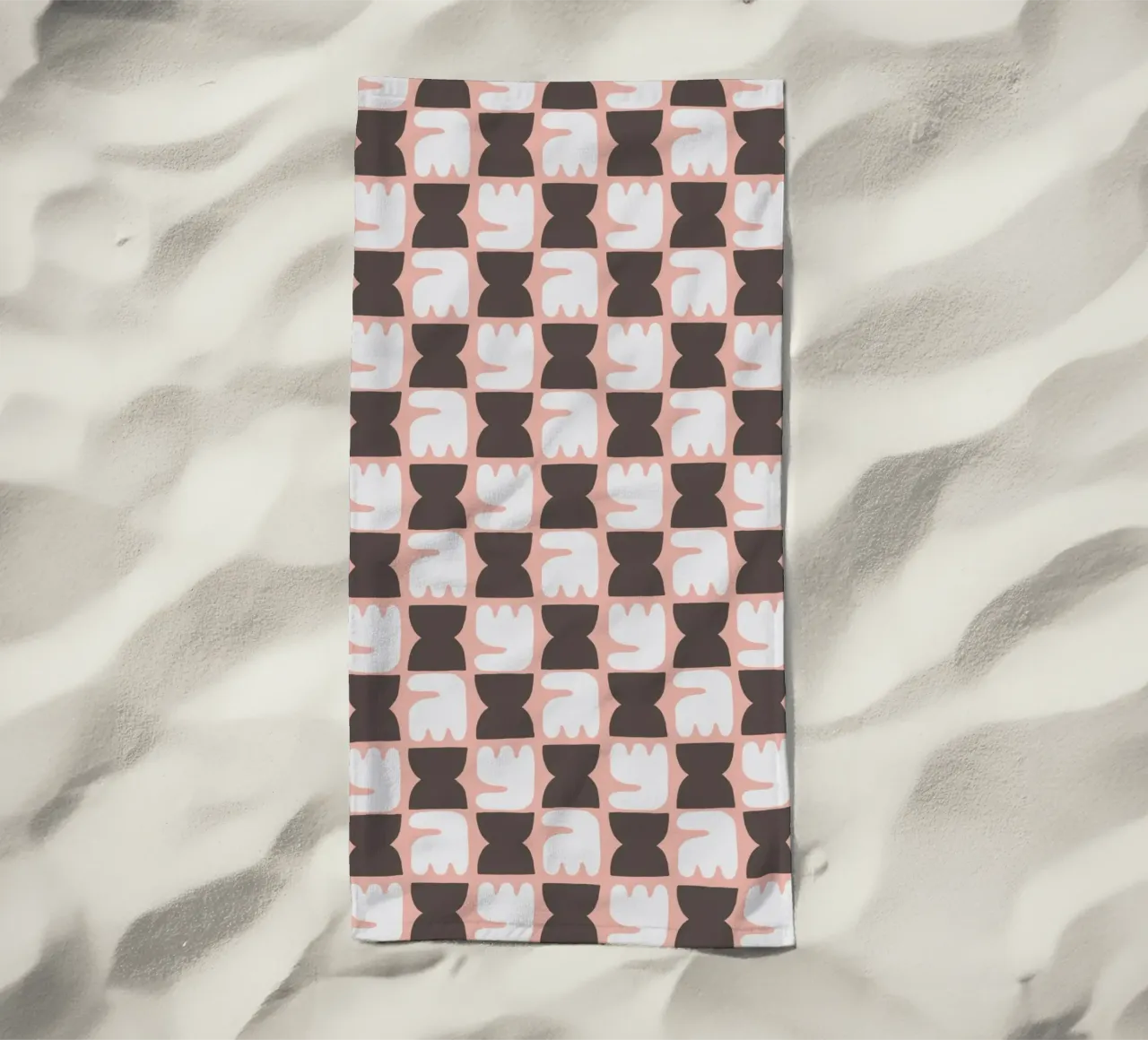 Repetitive pattern 27 beach towel by Little Dean