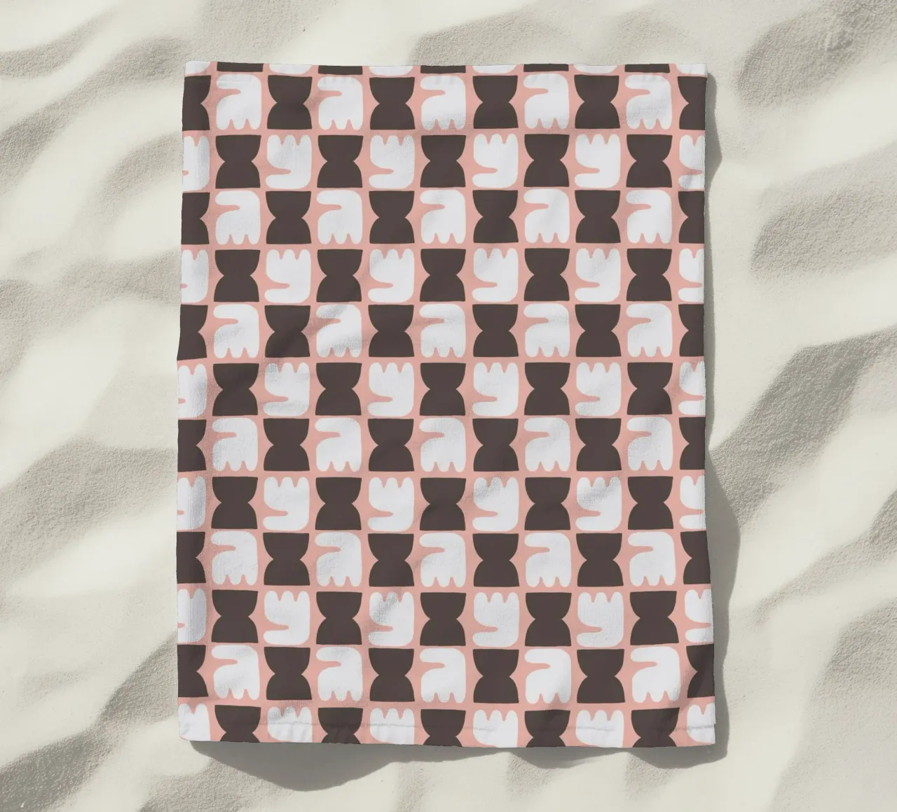 Repetitive pattern 27 beach towel by Little Dean