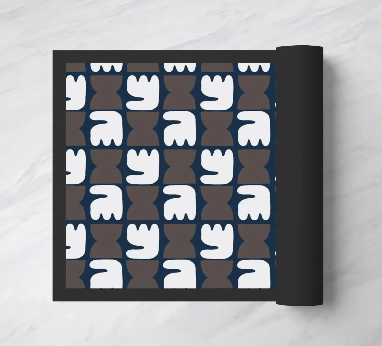 Repetitive pattern 28 doormat by Little Dean