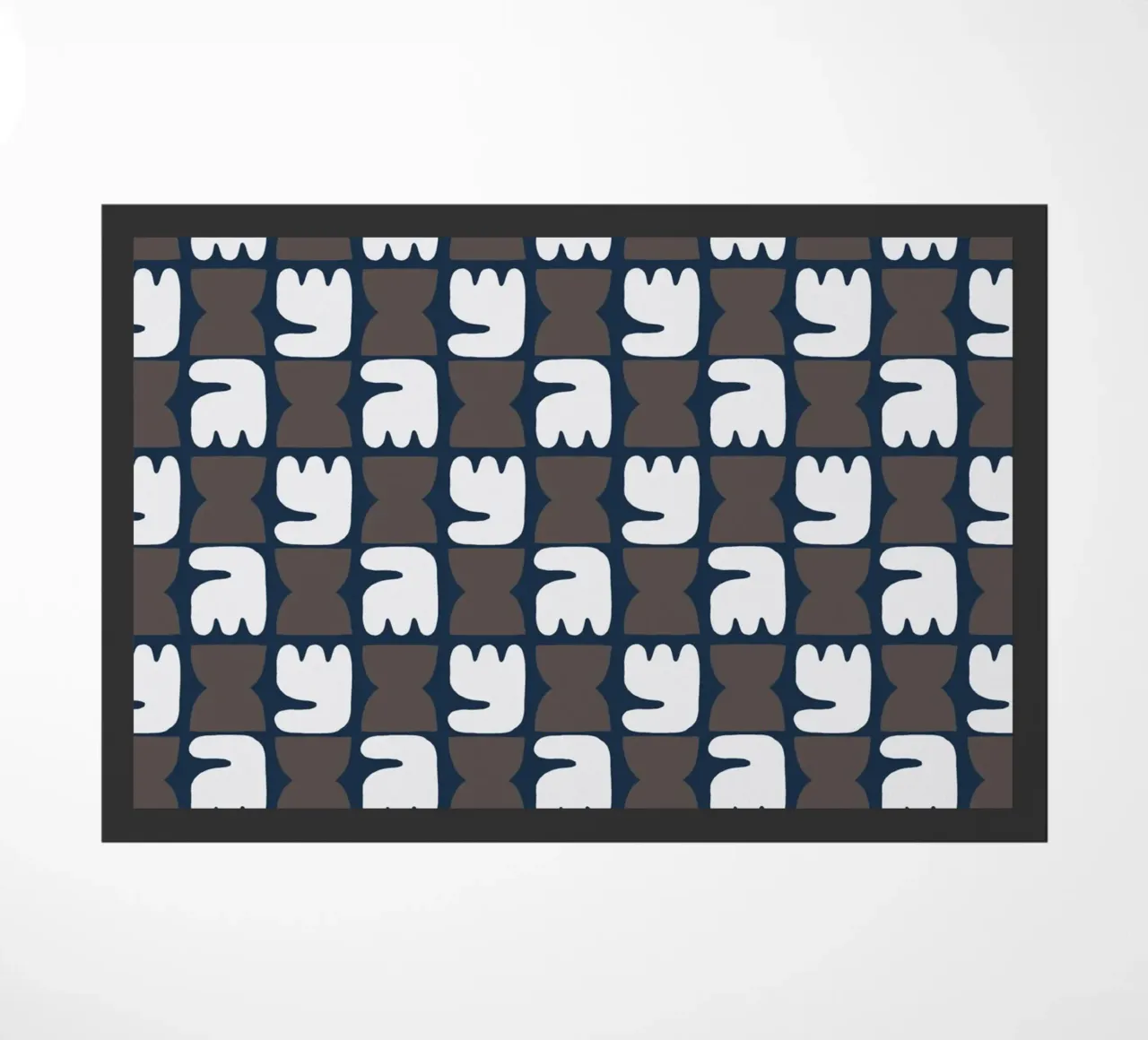 Repetitive pattern 28 doormat by Little Dean