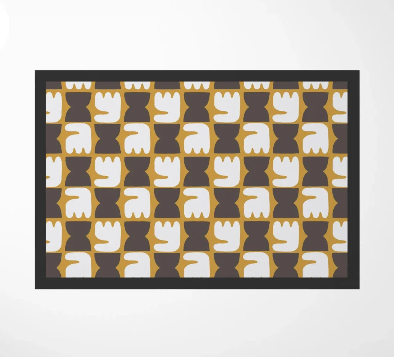 Repetitive pattern 29 doormat by Little Dean