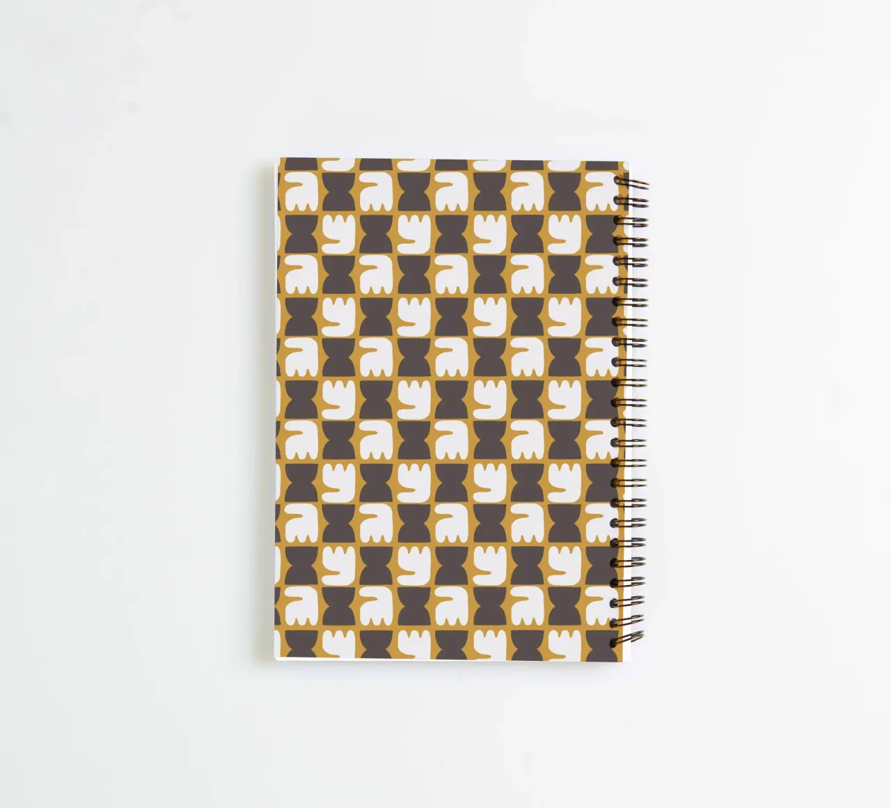 Repetitive pattern 29 spiral notebook by Little Dean