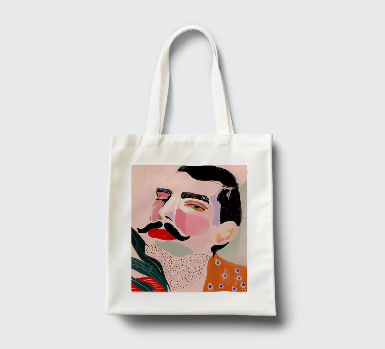 Freddie Mercury tote bag by ArtsySesta