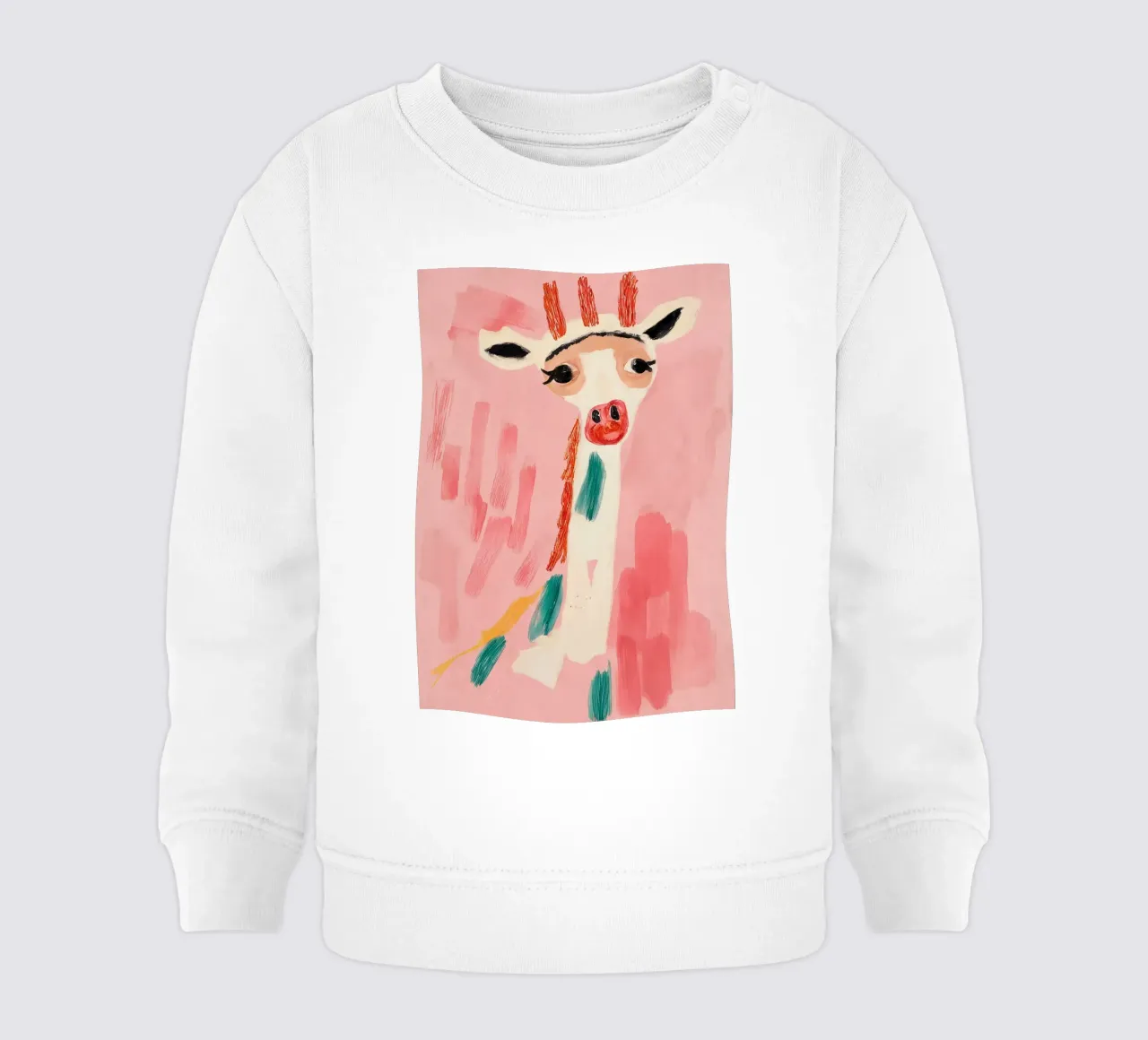Giraffa in rosa felpa neonato da KUNSTstück