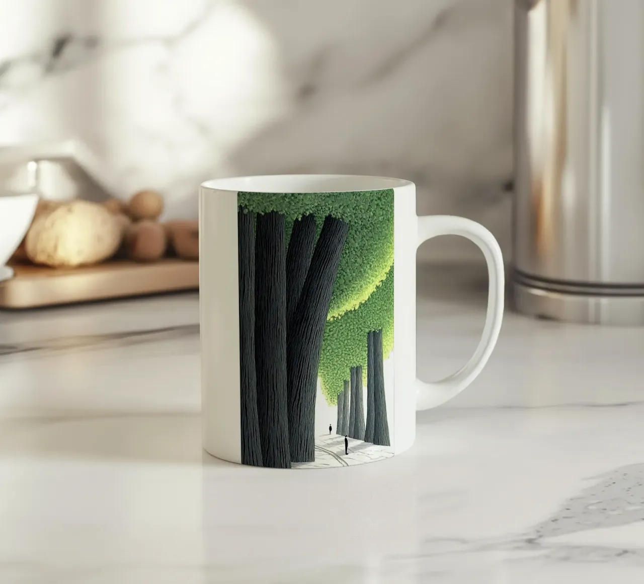 shadow perspective ceramic mug by Histrol