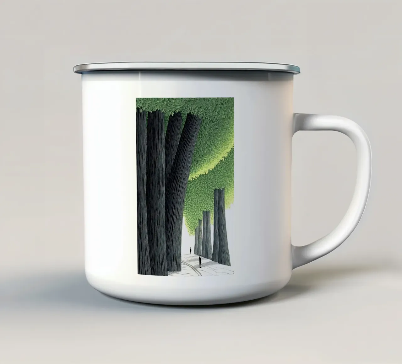 shadow perspective tazza in smalto da Histrol