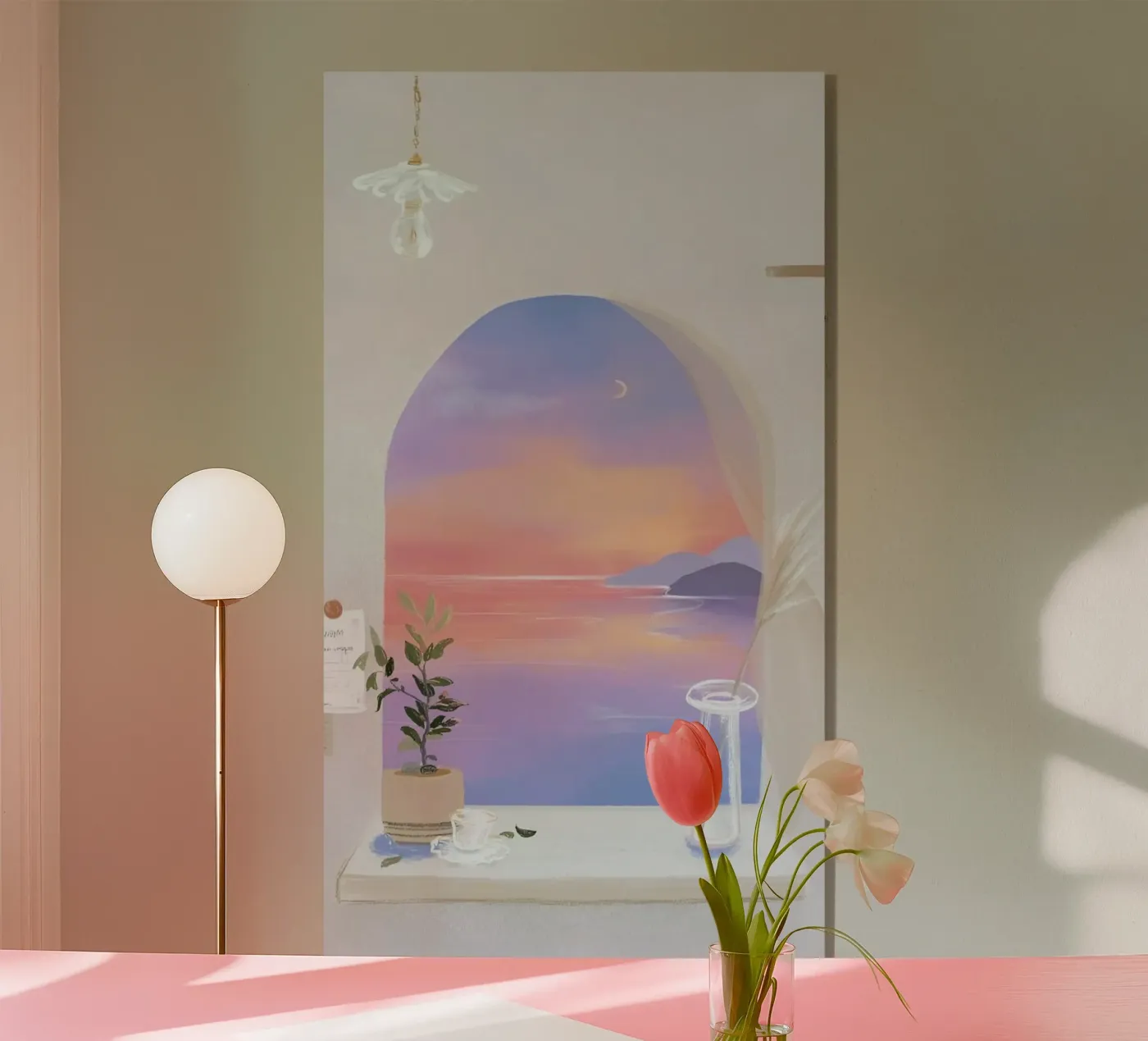 linens interior setting acryl van Histrol