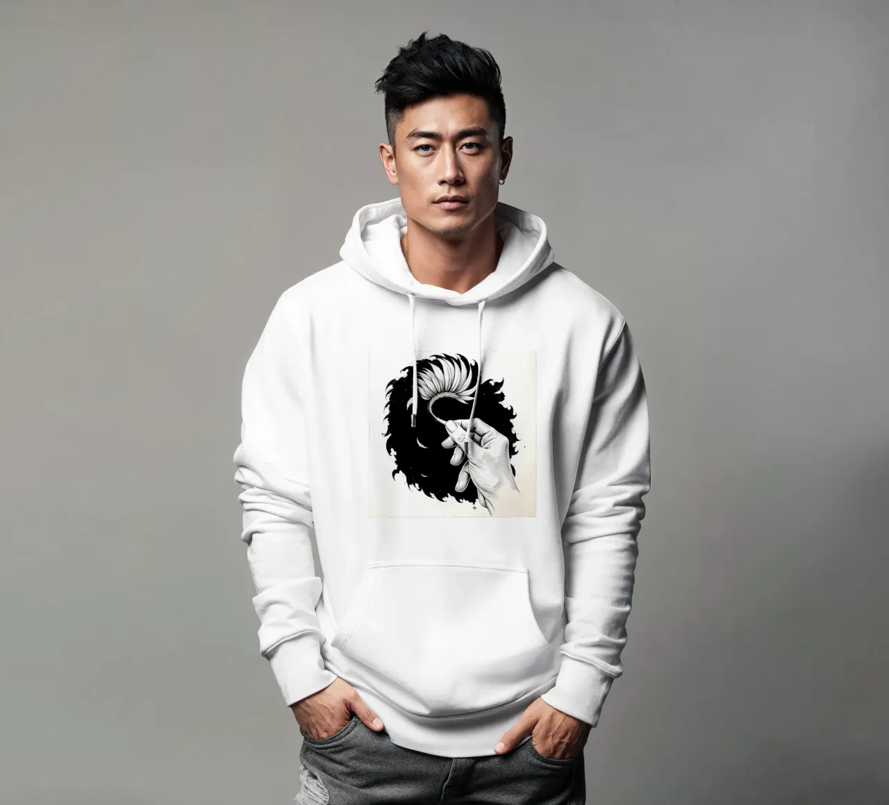 Feder felpa con cappuccio da kosinsart.gallery