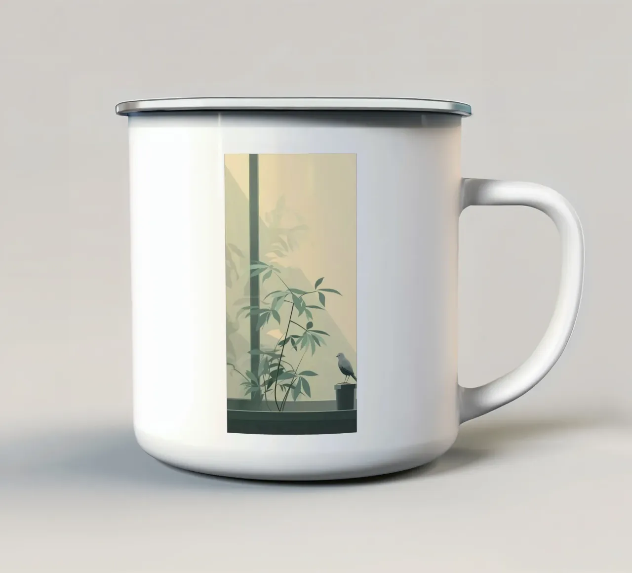 glass pane soft light tazza in smalto da Histrol