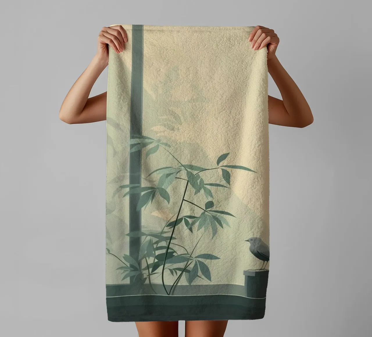 glass pane soft light towel by Histrol