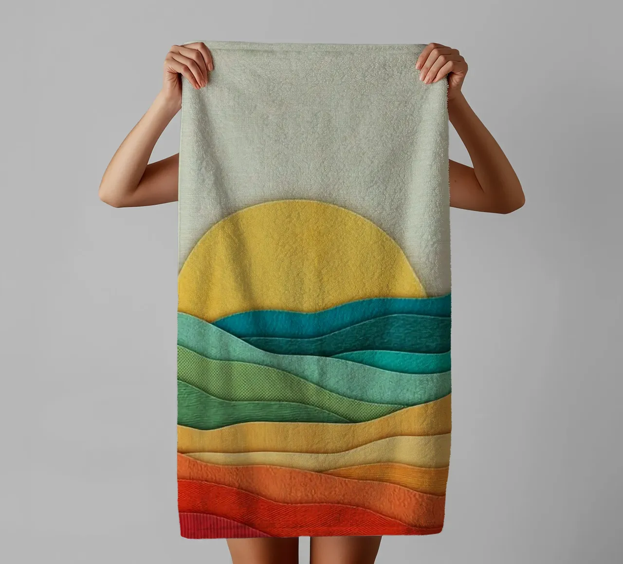 curves texture fabric towel by Histrol