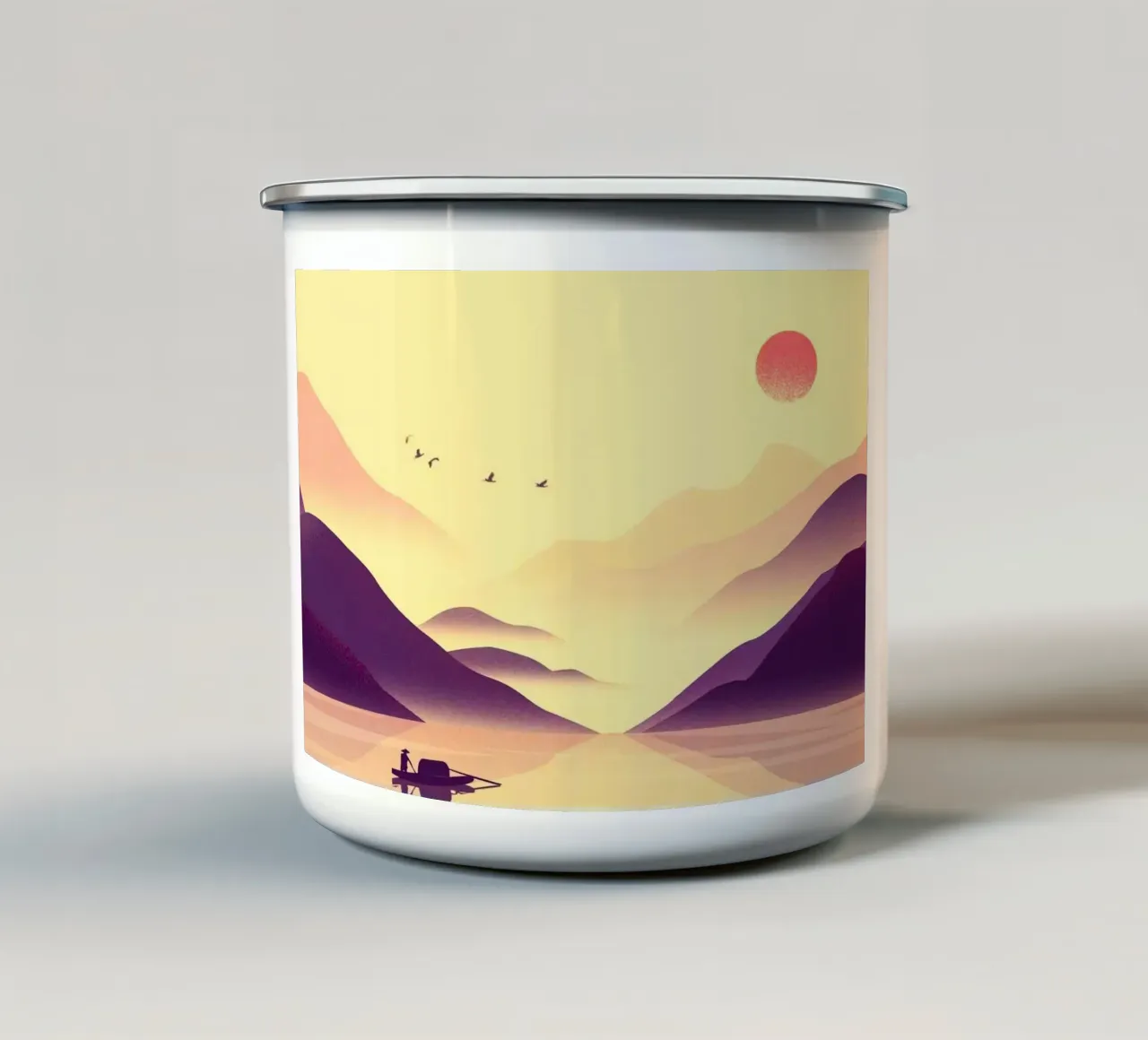 fisherman tranquility tazza in smalto da Histrol