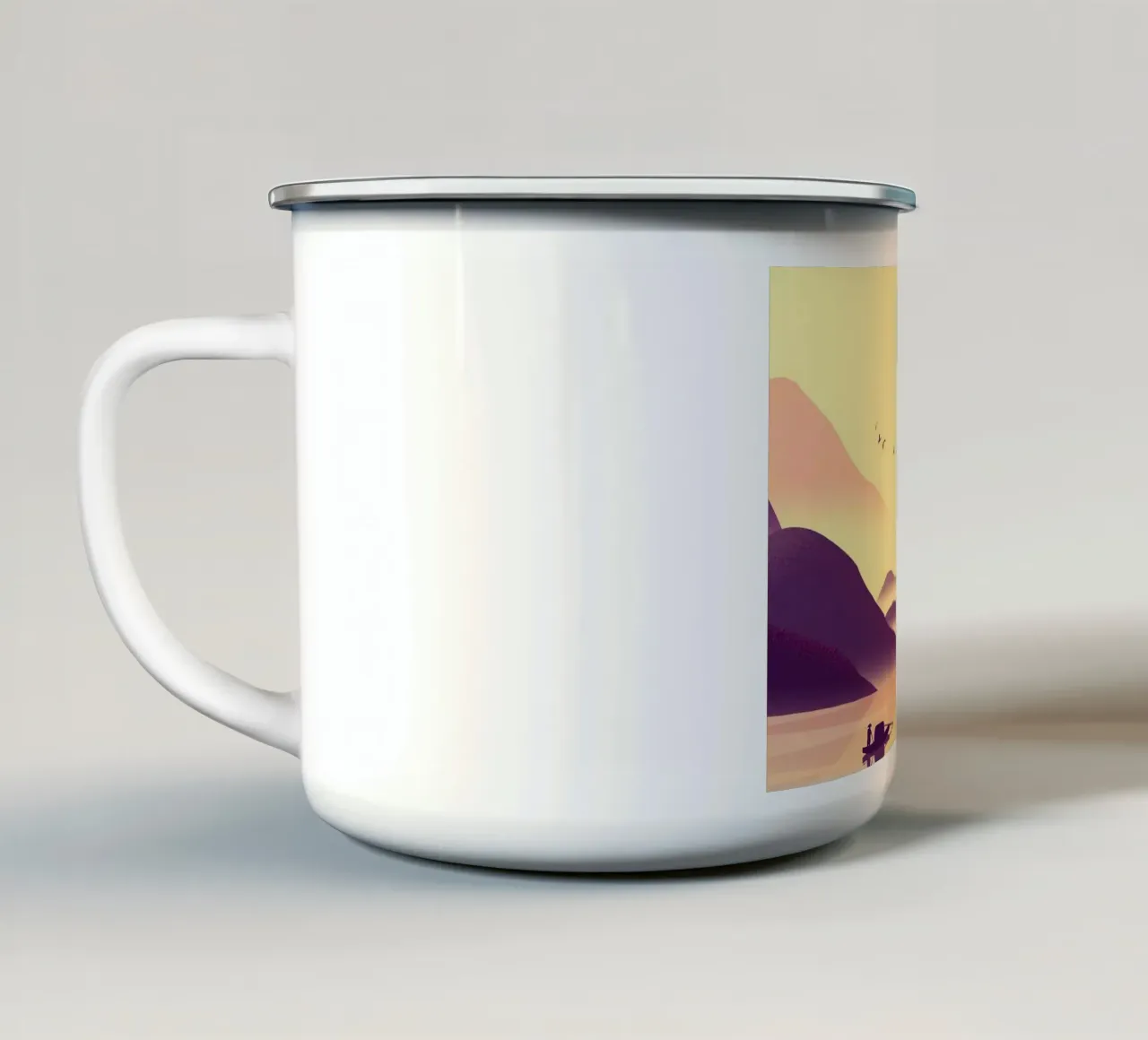 fisherman tranquility tazza in smalto da Histrol