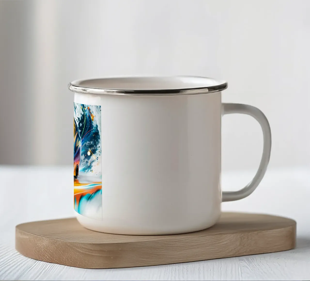 Helm auf Räder tazza in smalto da kosinsart.gallery