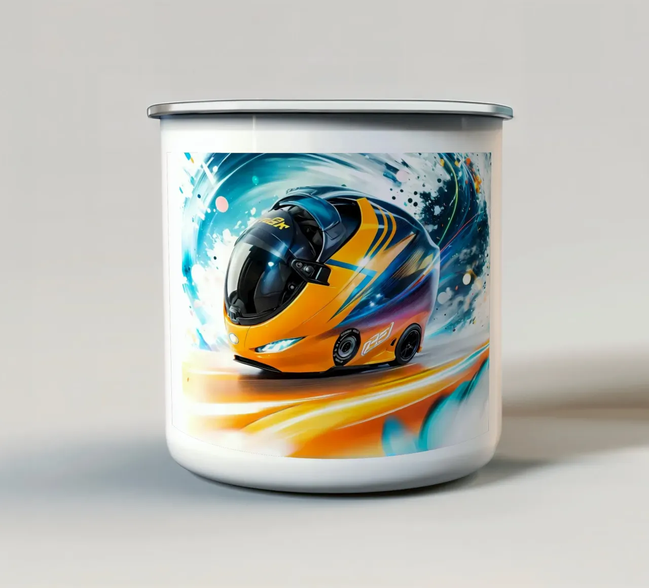 Helm auf Räder tazza in smalto da kosinsart.gallery