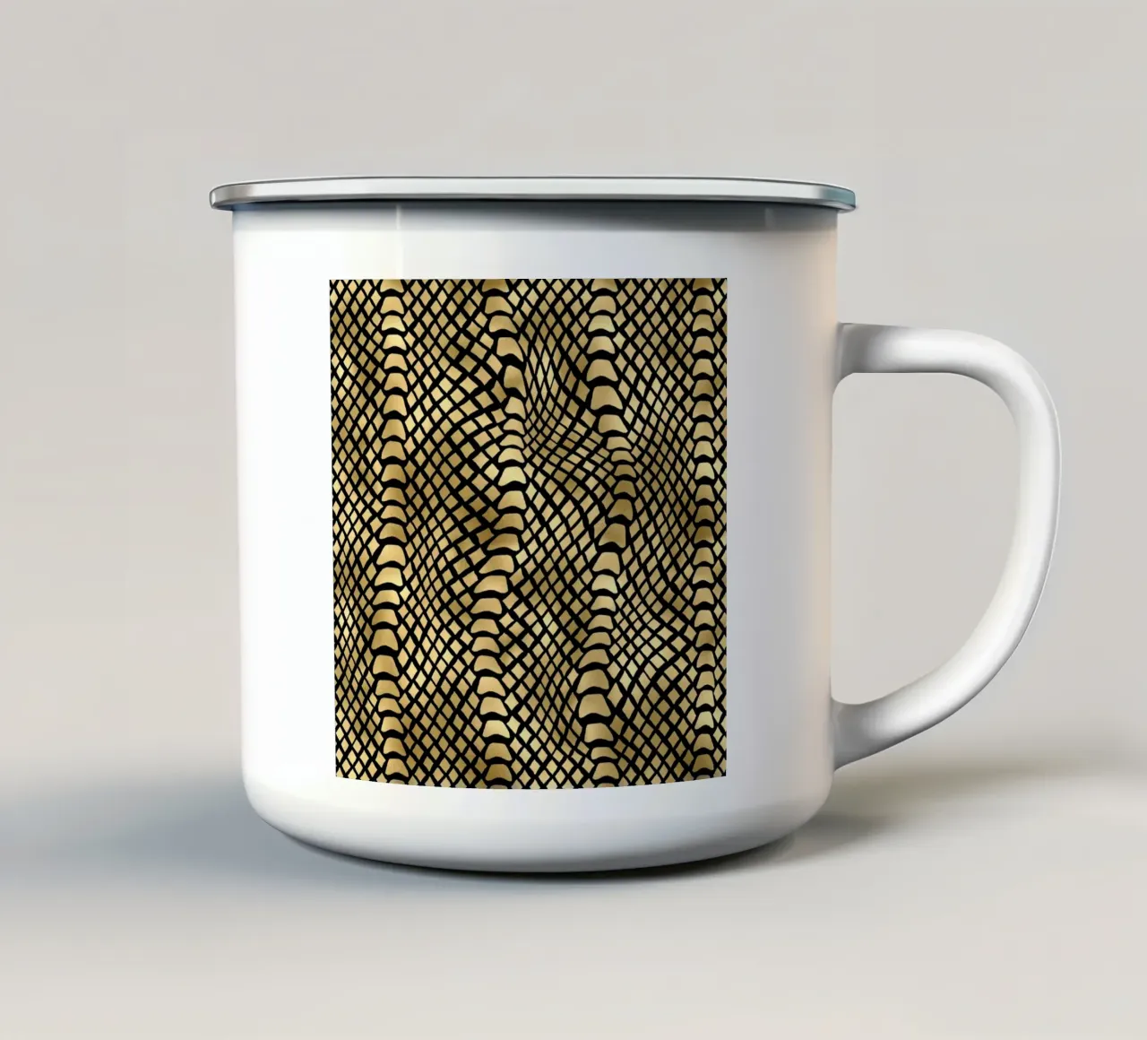Motivo animale Oro 2 tazza in smalto da Yaso Design Animal