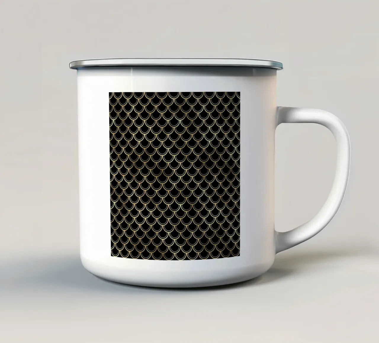 Motivo animale Oro 4 tazza in smalto da Yaso Design Animal