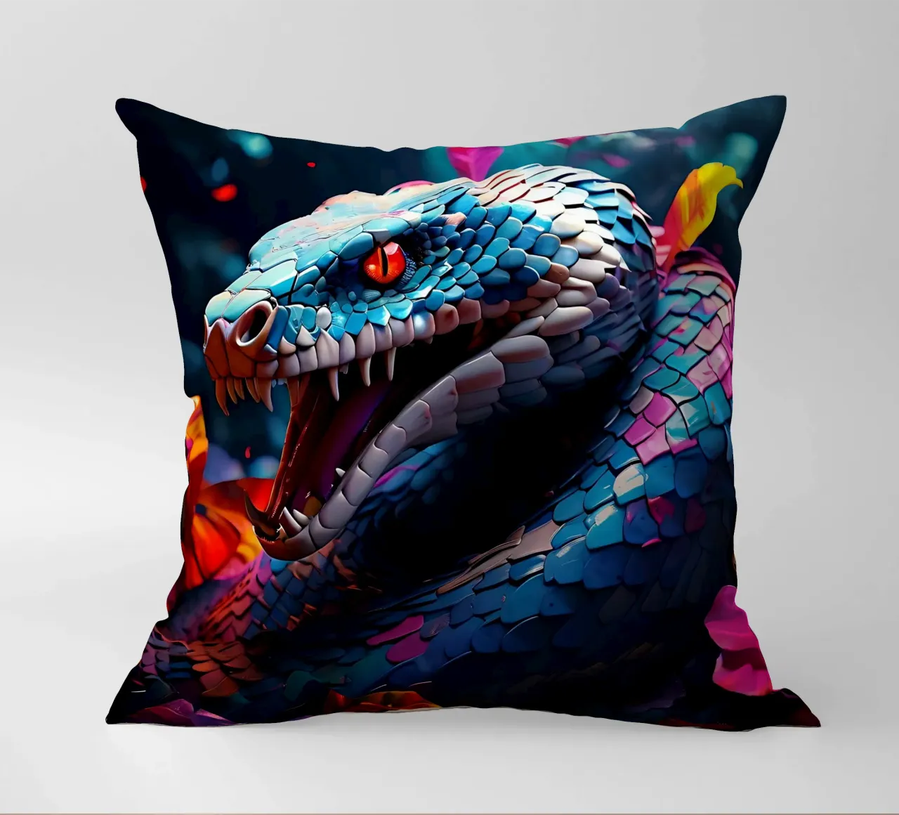 Serpente_Stile_J_2 cuscino da Tierisch bunt by LK