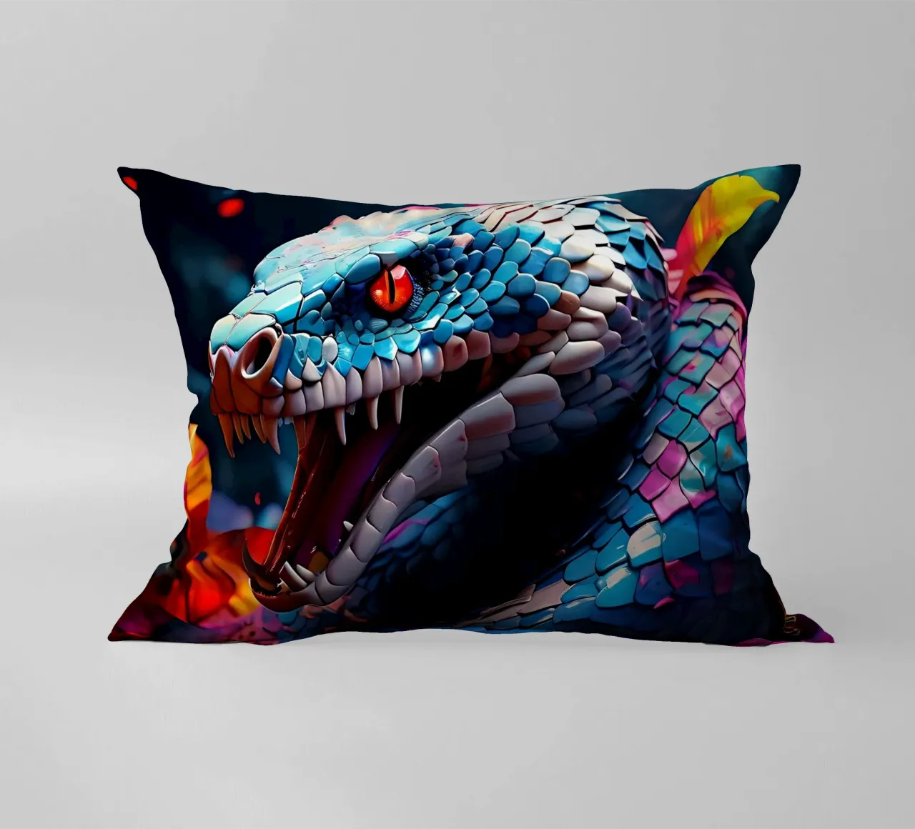 Serpente_Stile_J_2 cuscino da Tierisch bunt by LK
