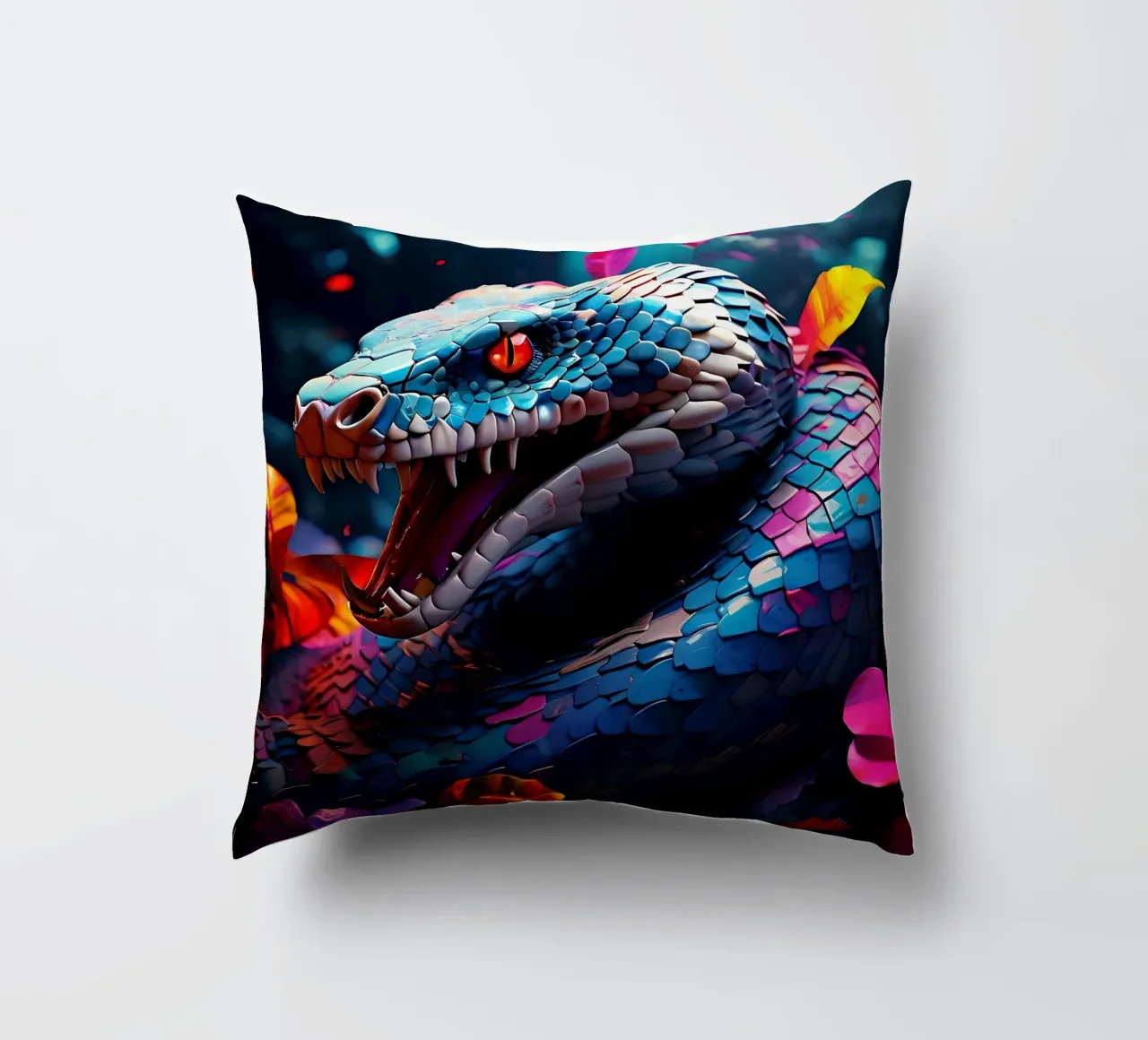 Serpente_Stile_J_2 cuscino da Tierisch bunt by LK